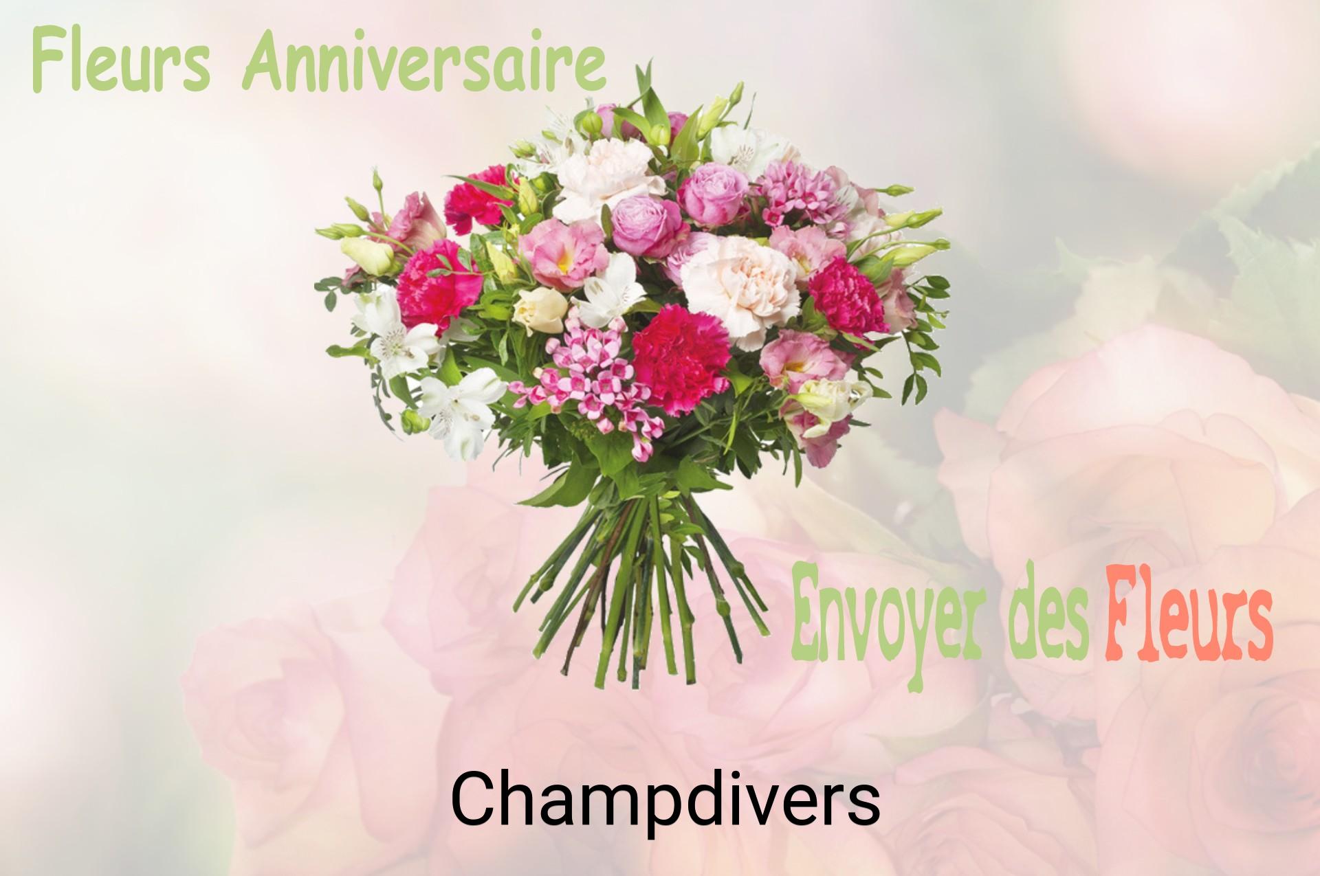 Bouquet de fleurs d’anniversaire livré à Champdivers